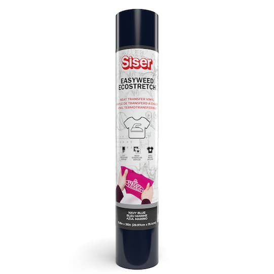 8 Pack: Siser® EasyWeed® EcoStretch™ Heat Transfer Vinyl in Navy Blue | 11.8" x 36" | Michaels®